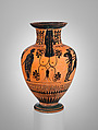Neck-amphora, Attributed to the Pasikles Painter, Terracotta, Greek, Attic