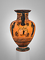 Neck-amphora, Attributed to the Pasikles Painter, Terracotta, Greek, Attic