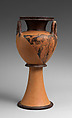 Lebes gamikos, Attributed to the Washing Painter, Terracotta, Greek, Attic