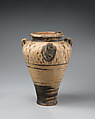 Terracotta pithoid jar, Terracotta, Mycenaean