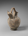 Terracotta askos (vessel) with bull protome, Terracotta, Cypriot