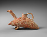 Terracotta askos (vessel) in the form of a bird or turtle, Terracotta, Cypriot