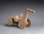 Terracotta wheeled horse, Terracotta, Cypriot