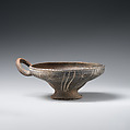 Terracotta conical footed bowl, Terracotta, Cypriot