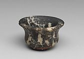 Marble cup, Marble, black-white, Minoan