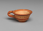 Terracotta one-handled cup, Terracotta, Helladic