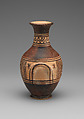 Small terracotta amphora (jar), Terracotta, Greek, Attic