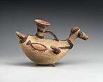 Terracotta bird-shaped vase, Terracotta, Cypriot