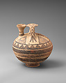 Terracotta stirrup jar, Terracotta, Cypriot