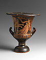 Red-figure calyx-krater, Terracotta, Greek, Boeotian (or Attic)