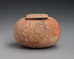 Terracotta pyxis (box) with lid, Terracotta, Cypriot