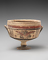 Terracotta kylix (cup), Terracotta, Cypriot