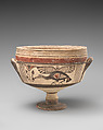 Terracotta kylix (cup), Terracotta, Cypriot