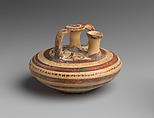 Terracotta stirrup jar, Terracotta, Mycenaean