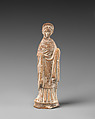 Terracotta statuette of a woman, Terracotta, Greek, Cypriot