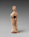 Terracotta statuette of a woman, Terracotta, Greek, Cypriot