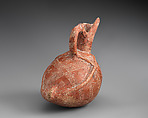 Terracotta askos (vessel) in the shape of a bird, Terracotta, Cypriot