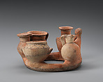 Terracotta ring-kernos (offering vase), Terracotta, Cypriot