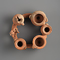Terracotta ring-kernos (offering vase), Terracotta, Cypriot