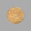 Gold roundel with stamped designs, Gold, Cypriot