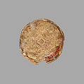 Gold roundel with stamped designs, Gold, Cypriot