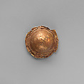 Gold roundel of bulbous form, Gold, Cypriot