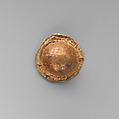 Gold roundel of bulbous form, Gold, Cypriot