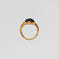 Gold and garnet ring, Gold, garnet, Roman