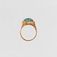 Gold and beryl ring, Gold, plasma, Roman, Cypriot
