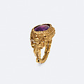 Gold and amethyst ring, Gold, amethyst, Greek, Cypriot