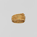 Gold snake ring, Gold, Roman
