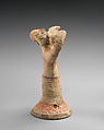 Terracotta statuette of a male flute-player, Terracotta, Cypriot