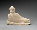 Limestone male banqueter, Limestone, Cypriot