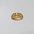Gold finger ring, Gold, Egyptian