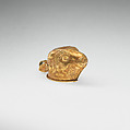 Gold calf-head pendant, Gold, Greek, Cypriot