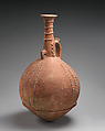 Terracotta jug with relief ornament, Terracotta, Cypriot