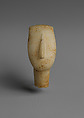 Marble head of a figure, Marble, Cycladic