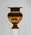 Terracotta lydion (perfume jar), Terracotta, Greek, Attic