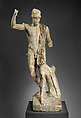 Marble statue of a wounded warrior, Marble, Roman