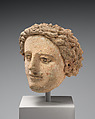 Terracotta head of a youth, Terracotta, Cypriot