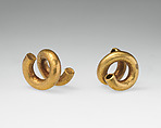 Gold and copper alloy spiral, Gold, Cypriot