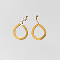 Gold and pearl earring (one of a pair), Gold, pearl, Roman, Cypriot