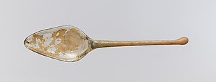 Glass spoon, Glass, Roman