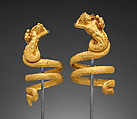 Pair of gold armbands, Gold, Greek