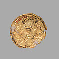 Gold roundel with stamped designs, Gold, Cypriot