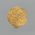 Gold roundel with stamped designs, Gold, Cypriot