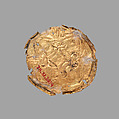 Gold roundel with stamped designs, Gold, Cypriot