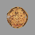 Gold roundel with stamped designs, Gold, Cypriot