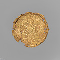 Gold roundel with stamped designs, Gold, Cypriot