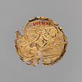 Gold roundel with stamped designs, Gold, Cypriot